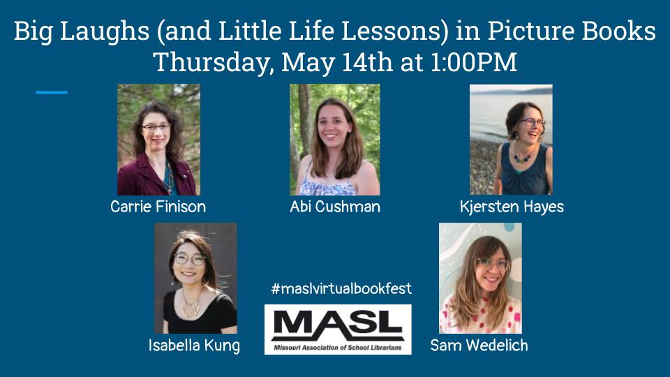 So excited to talk with this fabulous and funny author/illustrator group Thursday at 1:00.  (56 others are too!!) These ladies have even prepped slides to show their art! Join us, MASL Members!!  <a href="/Soaring20sPB/">Soaring20sPB</a> <a href="/MASLOnline/">MO School Librarians</a> <a href="/WSDinfo/">Wentzville Schools</a> <a href="/BTEWolfPups/">BTE 🐾 Principal Vahle</a> <a href="/btelibrary/">Boone Trail Library</a> #MASLvirtualbookfest