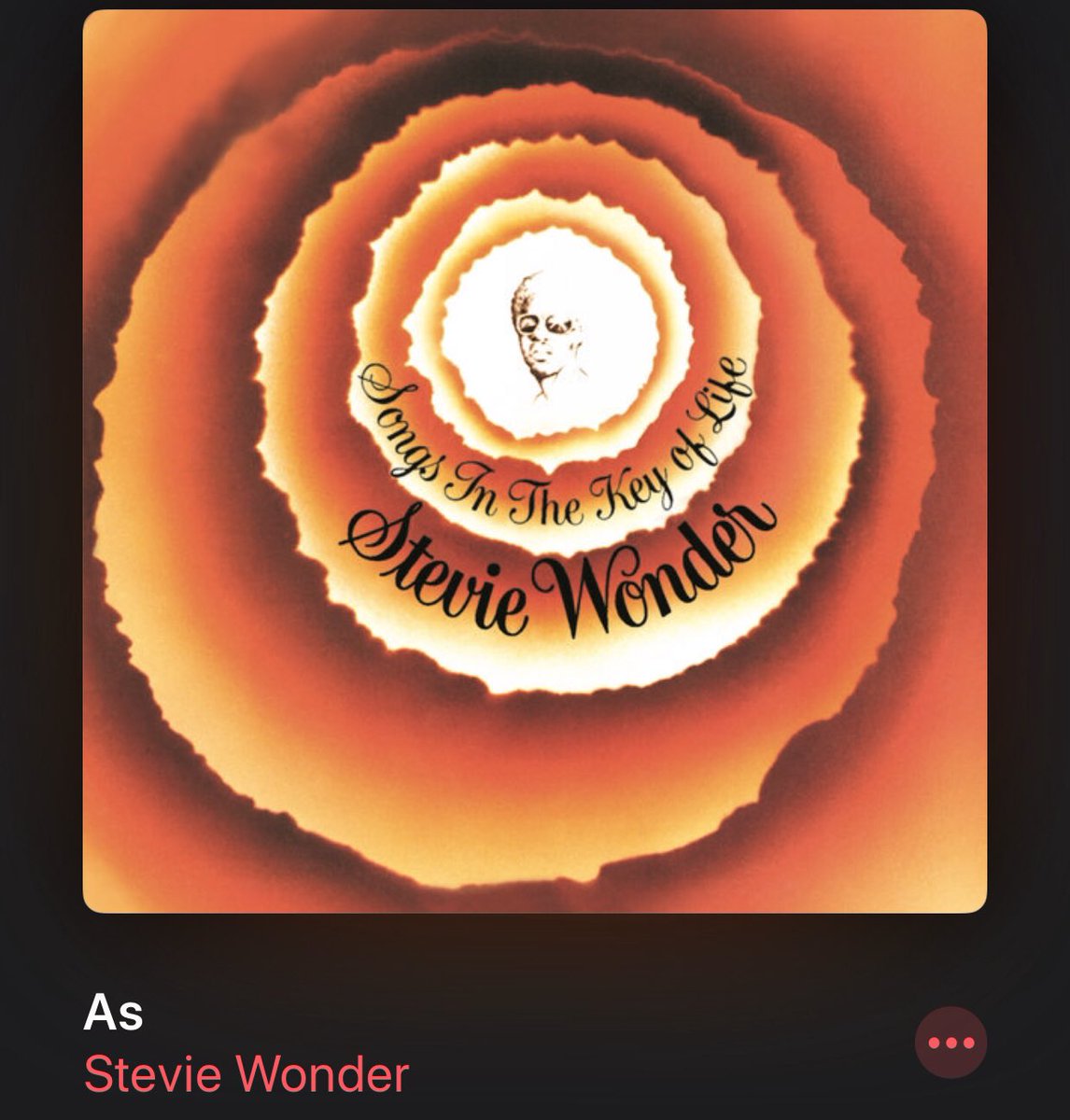 Can you tell “Songs in the Key of Life” is my favorite Stevie album?“As” is yet another perfect song.So beautifully written. A dedication to undying love. **I’d love the vinyl for my bday on May 26th**