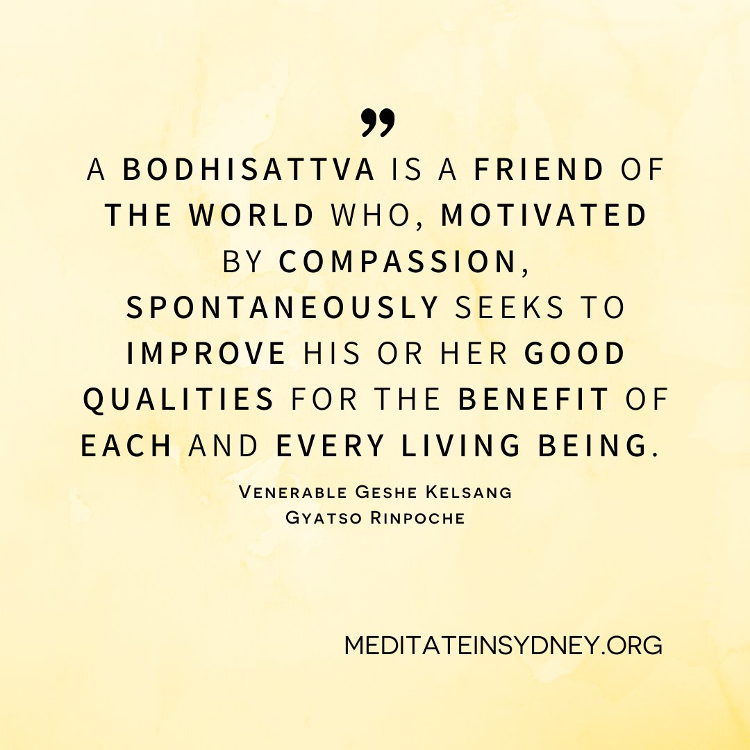 meditate_sydney's tweet image. Enjoy this FREE podcast with Gen-la Thubten on how to use our time #meaningfully to become a #Bodhisattva: kadampa.org/podcast/the-st…
Or join our Wed class w/ Gen Lhachog- How to Stay #Uplifted, exploring the practice of The Six Perfections, visit: meditateinsydney.org/wednesday-nigh…
