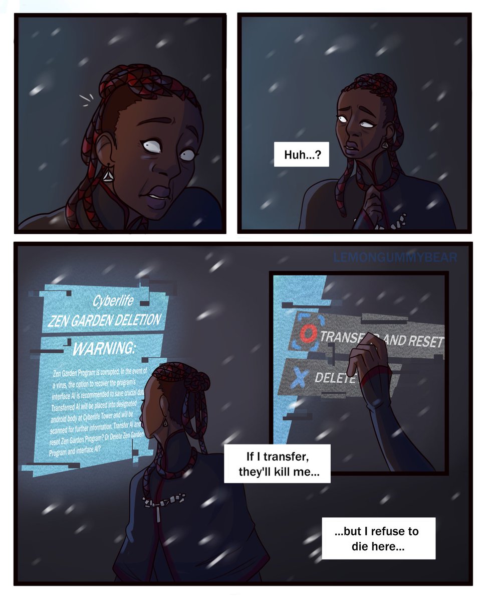 nico_caspian's tweet photo. If I die, I will die seeing the real world... #dbh #dbhcomic #dbhfanart #DetroitBecomeHuman https://t.co/dQo0J7zji5