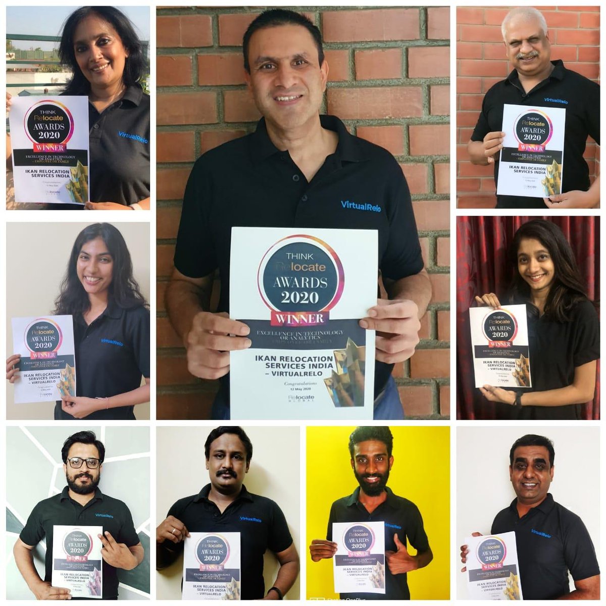 virtualrelo's tweet photo. Thanks @relocatemag for Awarding VirtualRelo for Excellence in Technology and Analytics. This would not have been possible without our combined team effort and passion. We look forward to achieving greater heights.
#thankyou #relocateaward #virtualrelo #excellence #awardwinner https://t.co/WhEEyZtA1G