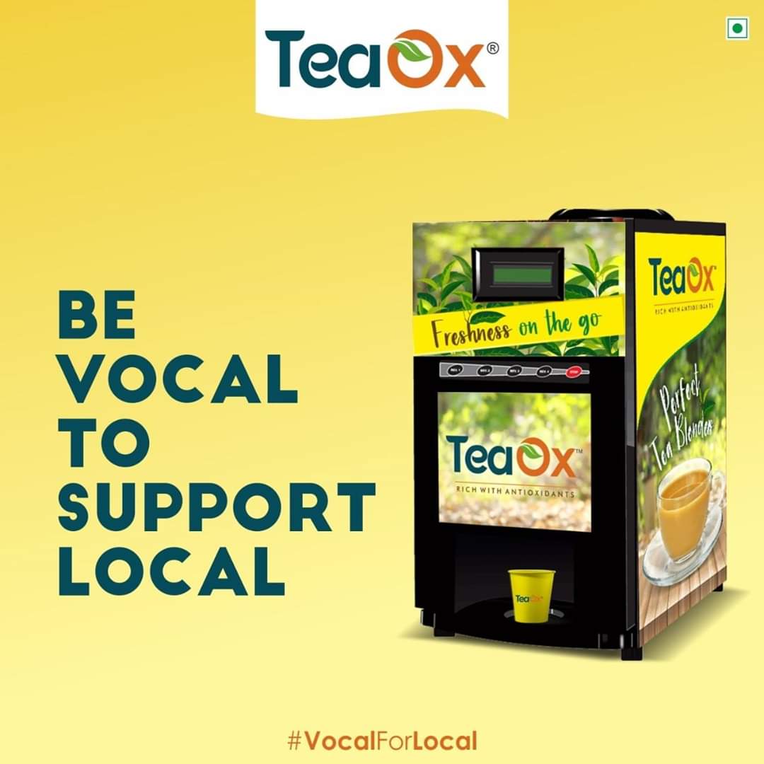 ChintanJivraj's tweet photo. Let's Encourage Quality Products
Let's Get Vocal For Local
#AatmanirbharBharat #QualityProducts #VocalForLocal #BuyIndianBeIndian #easytouse #quality #freshness #tea #vendingmachine #instant #Chai #TeaOx #Jivraj1Chai #Jivraj3 #CupOfTea https://t.co/RrISJSPvUE