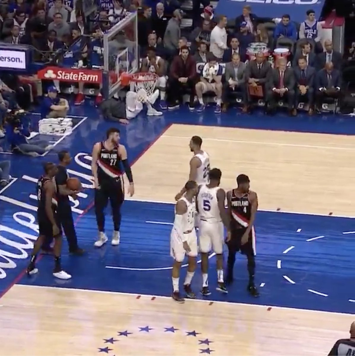 The matchup tonight brings back memories Jusuf Nurkic’s interaction with Ben Simmons and the Sixers during the 2020 season  https://t.co/illwQNfuLR