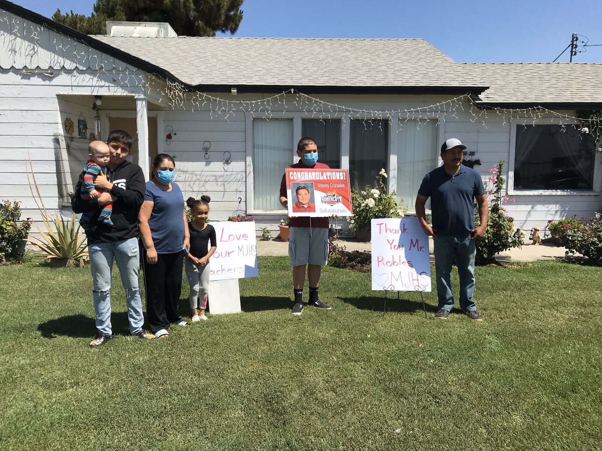 Super excited to have surprised our Valedictorian and both our Salutatorians with a small token of our appreciation. Congrats Sabercats!
