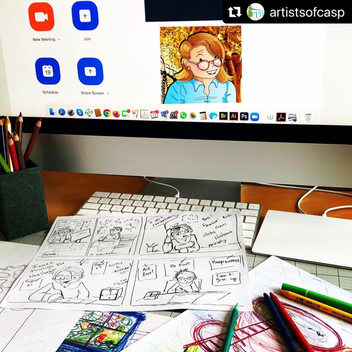 We are offering a FREE virtual program next Wednesday May 20, at 7 pm called “Visual Storytelling in Confinement”. Artist <a href="/DanieleBD/">Daniele Archambault</a> will lead you through fun, playful sketching exercises, sharing our stories of confinement. 🏡 Sign up here: bit.ly/2zuCVkC