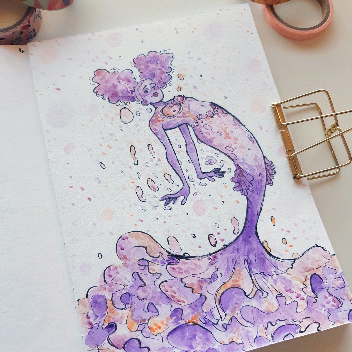 SmallTownSpells's tweet photo. *throws some more art into the Twitter void* #mermay https://t.co/shTW72KriP