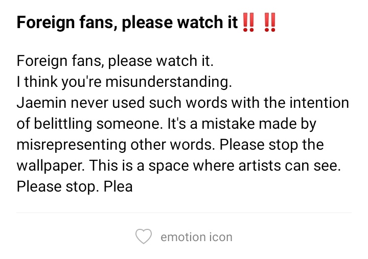 I also saw a lot of posts there talking abt how it is just a misunderstanding