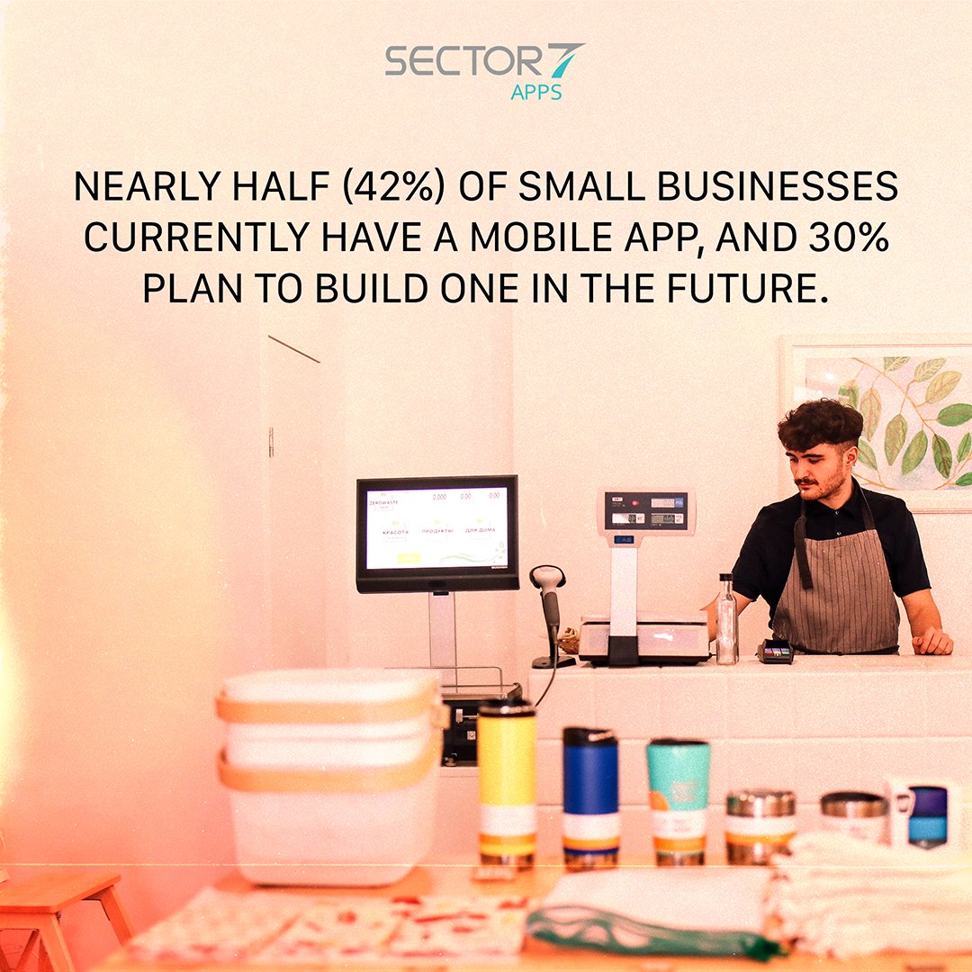 Sector7Apps's tweet photo. 42% of all small businesses have a mobile app and for good reason.

Mobile apps bring boosted brand recognition, boosted profits, and increased customer loyalty to your business.

The benefits of having a #MobileApp are no secret, the proof is in the numbers.

#SmallBusiness https://t.co/zXb1oABtnv