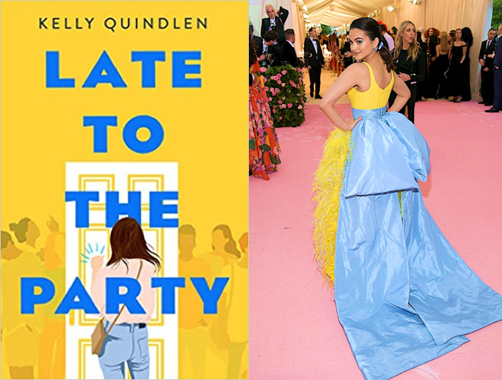 Late to the Party by  @kellyquindlen as Camilla Mendez in Prabal Gurung (2019)  #RomanceCoversAs