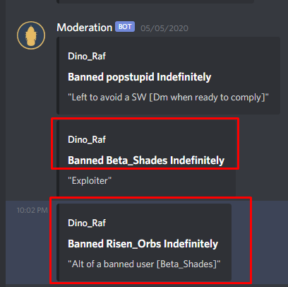 yeah mayflower mods caught his bitch ass