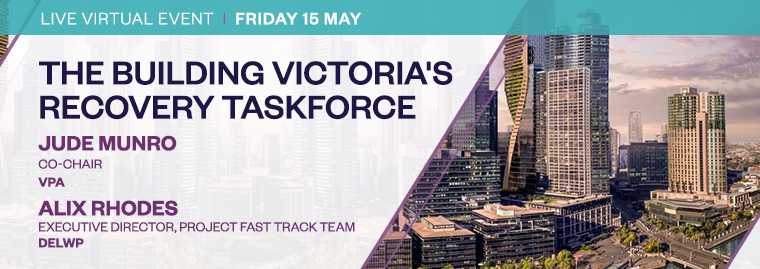 The new Building Victoria's Recovery Taskforce is charged with keeping the development, building and construction industry running through #Covid19. Learn all about it at a live virtual industry briefing TOMORROW. Last chance to register: udiavic.com.au/Events/PVEMAY1