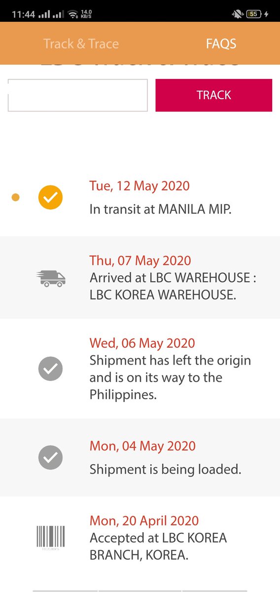 CrystalSnow_tw's tweet photo. #CrystalSnowUpdates
In transit to Manila International Port .
5th muster DVDs , armybomb , Bt21 assorted etc .
Expected Arrival to Ph Address
3rd-4th week of May.
Delayed due to Covid -19 outbreak.
Picked up Date : April 20 https://t.co/aMoy8R5Qbv