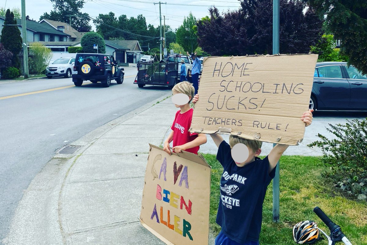 Ecolesouthpark
<a href="/Ecole_Southpark/">Ecolesouthpark</a>
Best sign that came out of our school parade! Their father was holding up this sign before these kids were holding it!
<a href="/deltasd37/">DeltaSchoolDistrict</a>  <a href="/TREEL37/">Taj Reel</a>