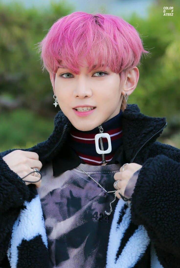 KANG YEOSANG- visual, dancer, & main vocalist- 1/5 of maknae line- comedian of the group- came up with the fandom name