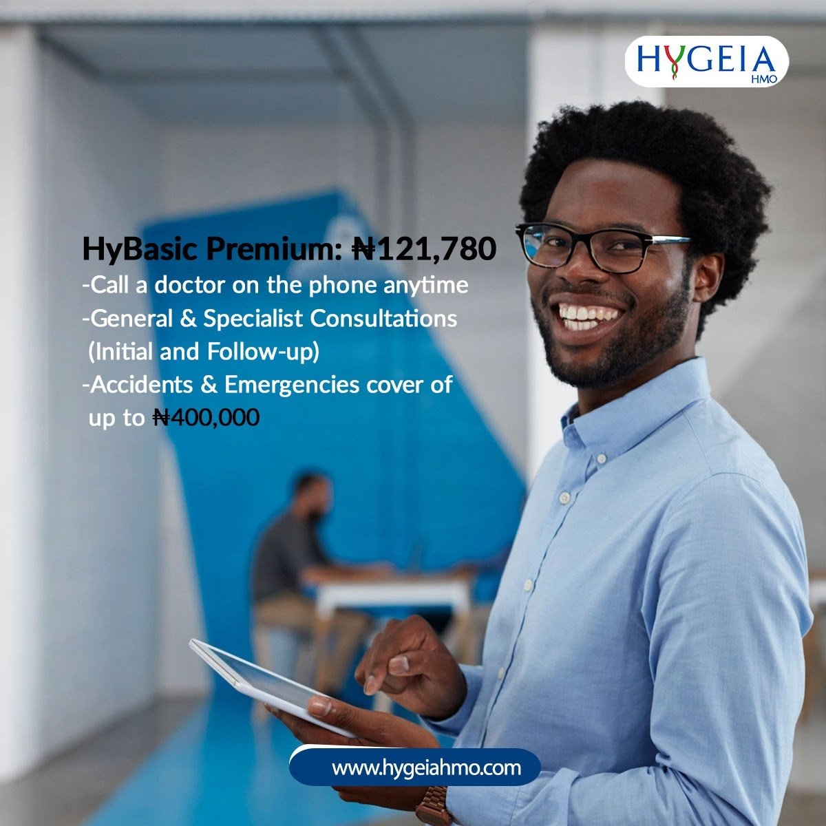 iamwilsonani's tweet photo. Being caught unprepared by a health emergency can be avoided with HyBasic Premium plan.
With ₦121,780 only, you can enjoy great healthcare coverage.
_
Visit https://t.co/jIEfj0QA5Y today
_
Stay Safe. Stay Home
#HyBasic #Premium #healthinsurance #healthcare #HealthyAtHome https://t.co/sUCUkGuQlY