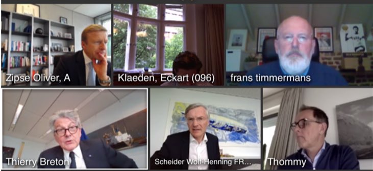 F__Timmermans's tweet photo. Constructive discussion yesterday with @ThierryBreton and @ACEA_eu on the future of the car industry in Europe. https://t.co/Ry2PNFqro6
