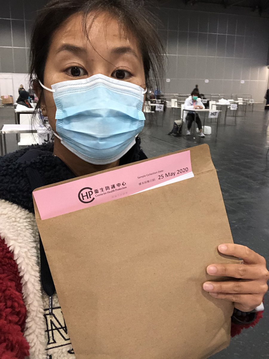 I am negative for  #covid19!!! I am free to go! I have to collect a sample again on May 25 and they’ve given me a folder with a test pack + other info. I’ll unbox all these goodies for y’all later but first I’m outta here!! – at  AsiaWorld-Expo 亞洲國際博覽館