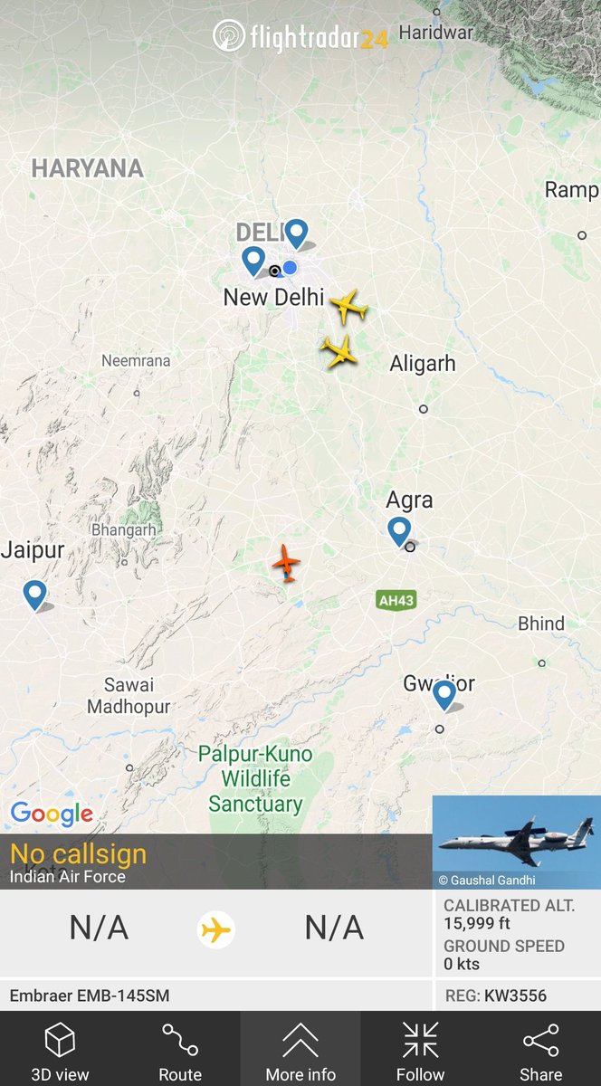Just as the aircraft which supposedly landed in pathankot for some geniuses (when it was in Indian airspace at UKD to near Gurgaon in descent... Netra of IAF was in air, checking something's to north and West...Again a glitch..isn't it?See the whole picture.