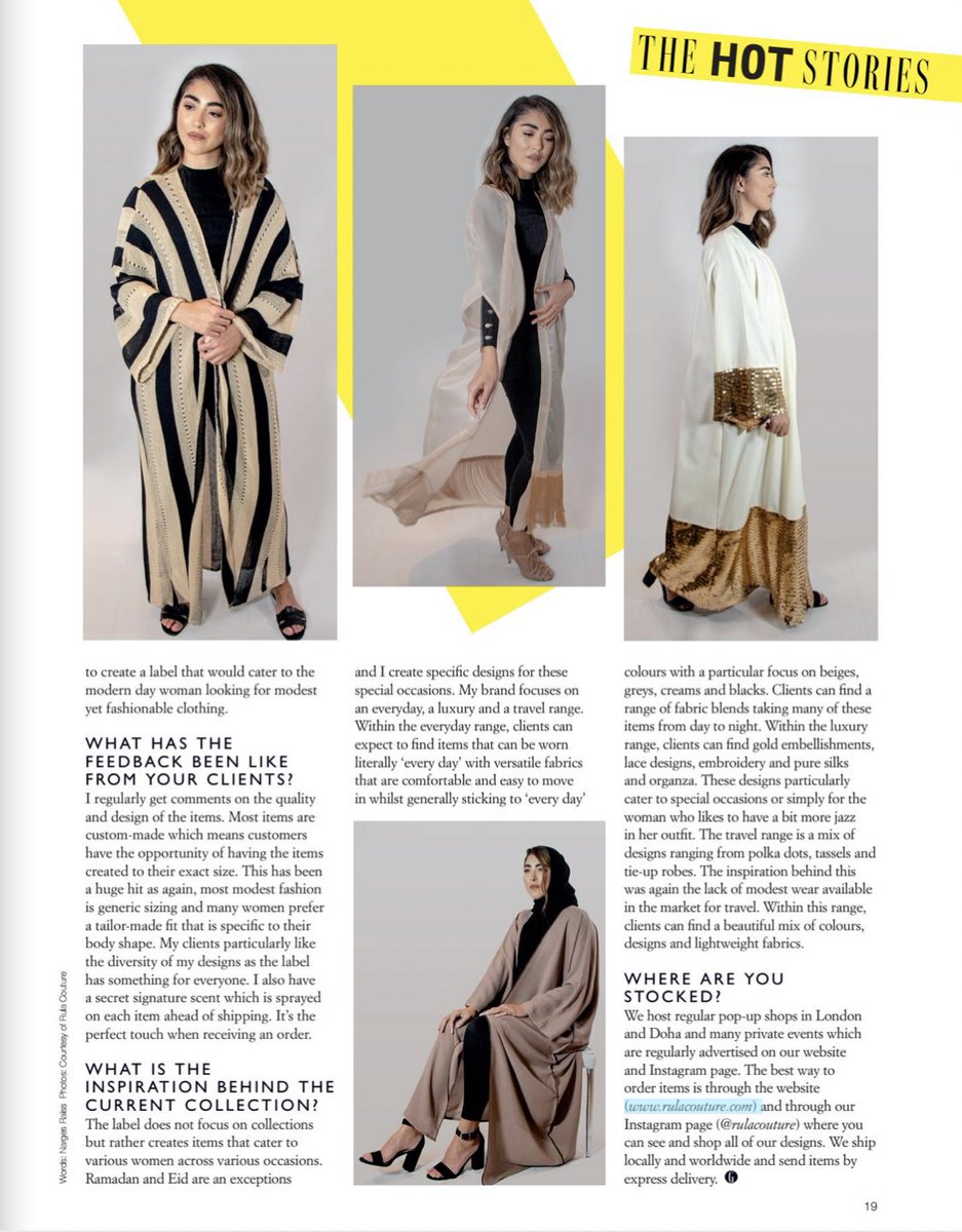 rula_couture's tweet photo. Our feature in @GraziaQatar first ever digital spring issue! #rulacouture #TogetherWeAreStronger #grazia https://t.co/ij7SsvHCpP