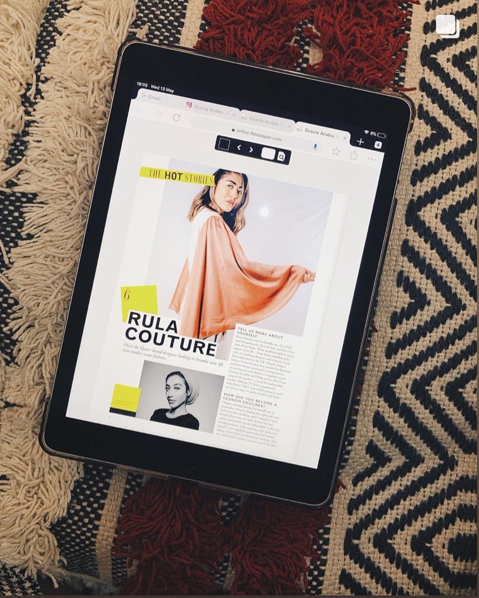 rula_couture's tweet photo. Our feature in @GraziaQatar first ever digital spring issue! #rulacouture #TogetherWeAreStronger #grazia https://t.co/ij7SsvHCpP
