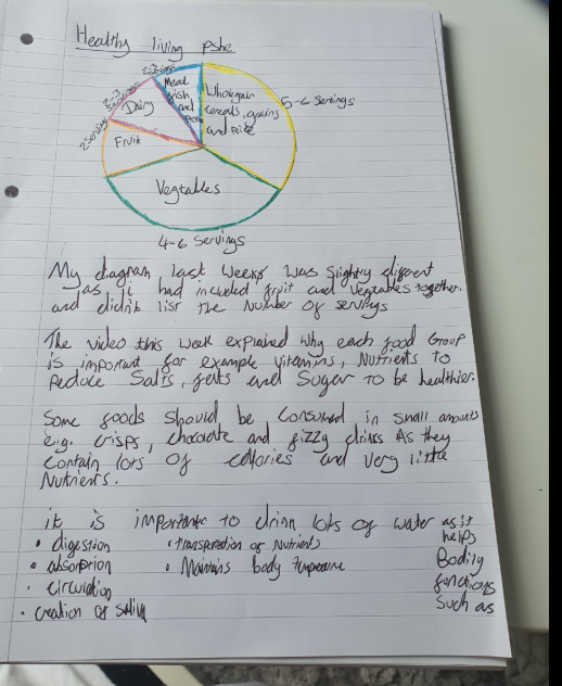 MayfieldEnglish's tweet photo. An exemplary piece of PSHE work from Liam P in Miss Evans' tutor group. Water improves our digestion, blood circulation, absorption, maintains our body temperature and transports nutrients!π₯€π₯¦π₯πGlass of water anyone? https://t.co/tji0Bo4OP1