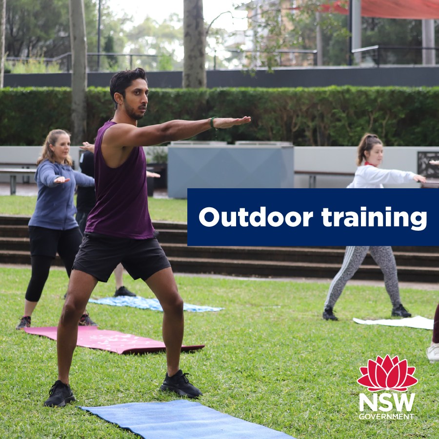 NSWHealth's tweet photo. Restrictions ease from midnight, with up to 10 people allowed to gather outdoors – as long as they practise physical distancing.

Train yourself and those around you to stay 1.5 metres apart. 

Stay safe. Keep your distance. https://t.co/1grXc7fgY7