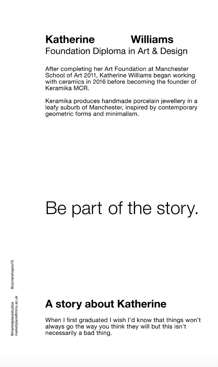 THE PLACE TO BUY STORIES
-
Here at Marketplace Studios, we want to spread some inspiration in these uncertain times. We want to celebrate the wonderful community of makers that we support and to tell their stories
- 
Today we are featuring the work of Katherine Williams