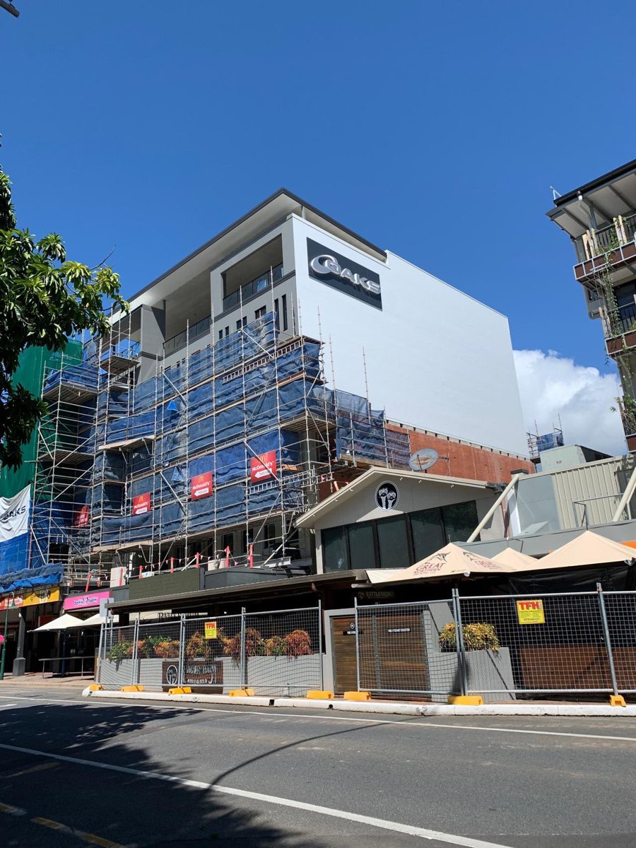 Oaks_MICE's tweet photo. Construction at Oaks Cairns is nearing completion and the views from our rooftop bar are amazing! #minorhotels #passionpoweredgrowth #cairns #oakshotels #togetheragain #eventplanner #events https://t.co/IaaL0kwosc