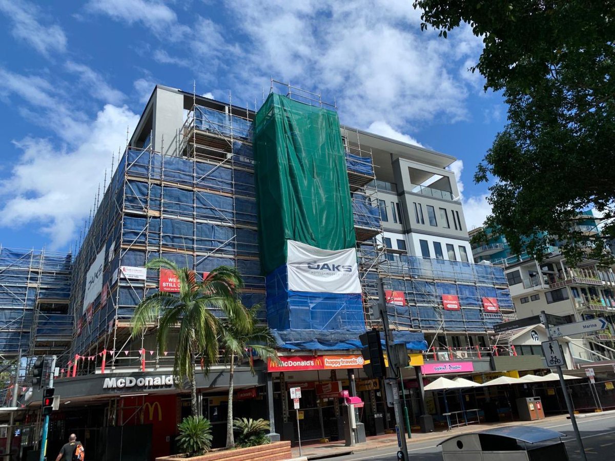 Oaks_MICE's tweet photo. Construction at Oaks Cairns is nearing completion and the views from our rooftop bar are amazing! #minorhotels #passionpoweredgrowth #cairns #oakshotels #togetheragain #eventplanner #events https://t.co/IaaL0kwosc