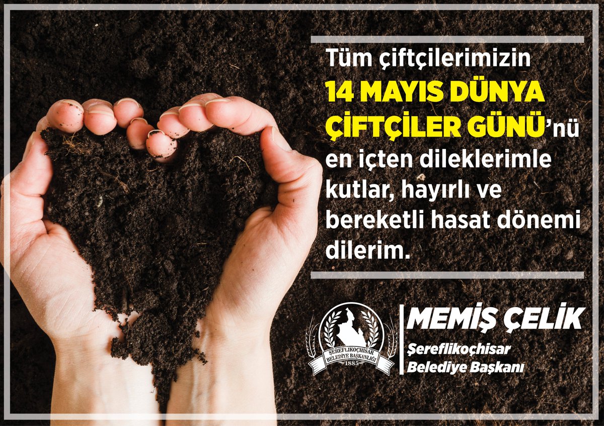 skbld's tweet photo. TÜM ÇİFTÇİLERİMİZİN
14 MAYIS DÜNYA ÇİFTÇİLER GÜNÜ KUTLU OLSUN

MEMİŞ ÇELİK / BELEDİYE BAŞKAN

#14mayisdunyaciftcilergunu https://t.co/b2U45HNkCX