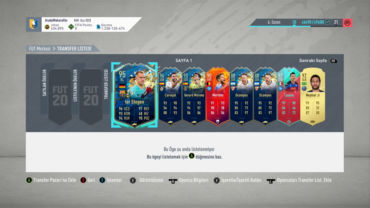 #EASPORTSFIFA20 #XboxShare WL ödüllerinden gelenler ve kadrodan gönderilenler,yıldız bir oyuncu için yeterli bütçeye sahibiz👊👊