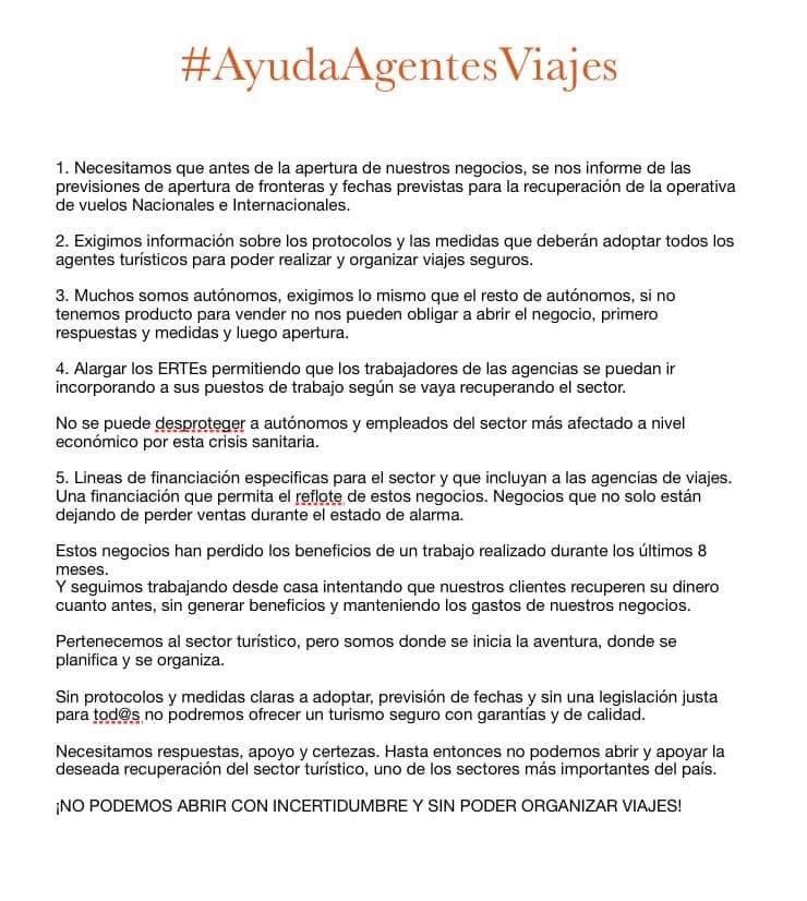 mariangpad's tweet photo. Querido amigo @carlos__alsina !! Échanos un capote como tú sabes🙏🏻
Al igual que en muchos sectores, el Gobierno no nos ayuda😓 #ayudaagentesviajes @OndaCero_es https://t.co/BAPYsqAoKR