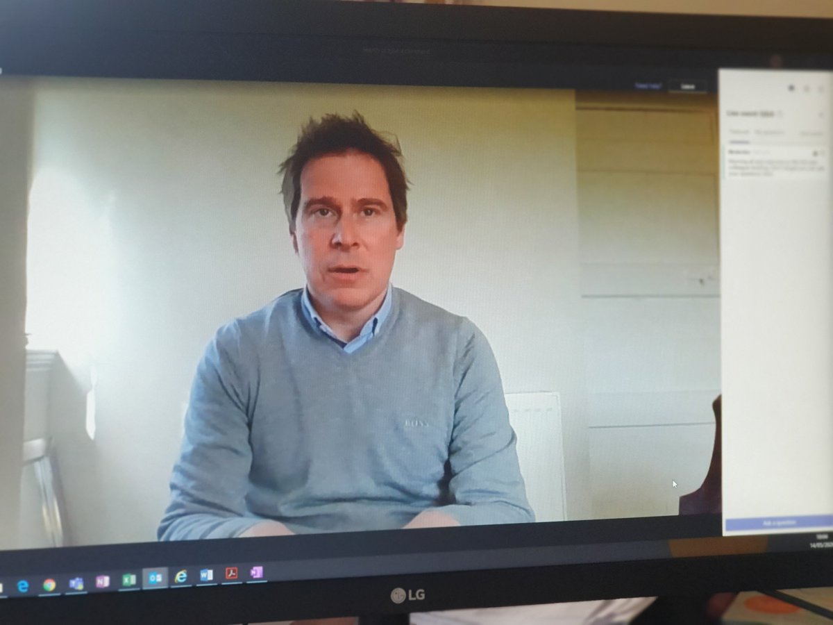 myhousinghat's tweet photo. Fab to be pushing the comms technology for our full year briefing.. CEO Robert and the execs coming down the tinterweb pipes to talk to 1400 + colleagues at home real-time and take questions from colleagues #lockdown #workingfromhome #stayingsafe https://t.co/VLJEl39RZ4