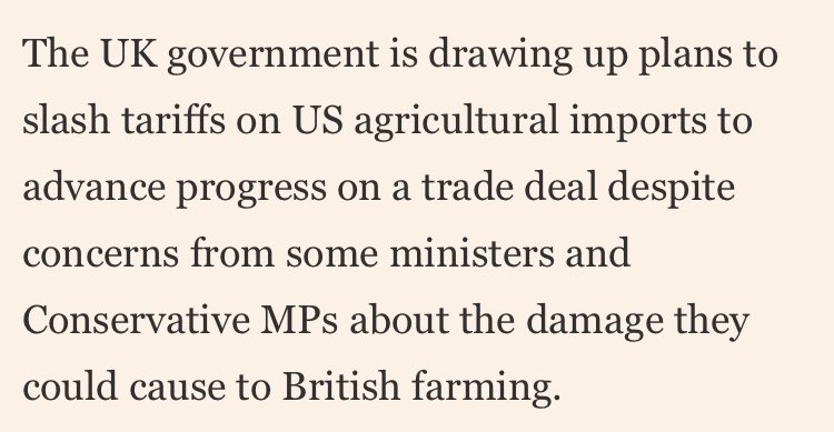Govt officials told FT that DiT was preparing to offer a “big concession package” to US negotiators in the coming months that would reduce the cost of some agricultural imports to unlock a trade deal with Washington.