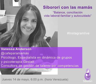 ¡Hoy! #Instagramlive gracias a la invitación de nuestras amigas de <a href="/siborori/">Siborori</a>! <a href="/vanessaander/">Vanessa Anderson G.</a> Socia Co-Directora de <a href="/CafeparaMamas/">Café para Mamás®</a> y <a href="/CorporativoCafe/">Café Corporativo</a> estará conversando sobre #BalanceVidaFamiliarLaboral y #Autocuidado ¡Te esperamos! 👇☕