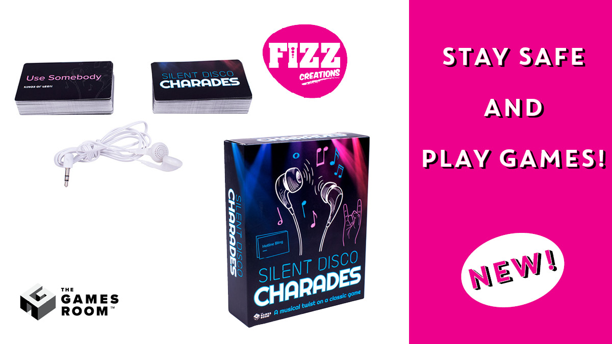fizzinyourbizz's tweet photo. Introducing 'SILENT DISCO' an ingenious twist on the classic charades game from #TheGamesRoom - listen to the tunes 🎵 and act out the song!
#StaySafePlayGames #NewGames #CardGames #LockdownGames #funwithfizz #charades #silentdisco #mimegames https://t.co/ekfV2YHoKH