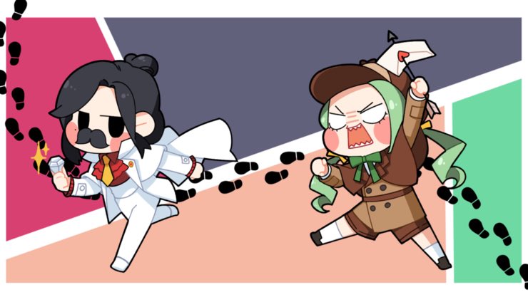 illust_ZHS's tweet photo. 괴도탐정 시리즈
1차:송현우, 강우빈
2차:홍산하, ���양궁
3차:김새봄, 하린
일러스트
(4차는 윤슬, 박수빈 이라고 합니다.) https://t.co/A58MJFz7dA