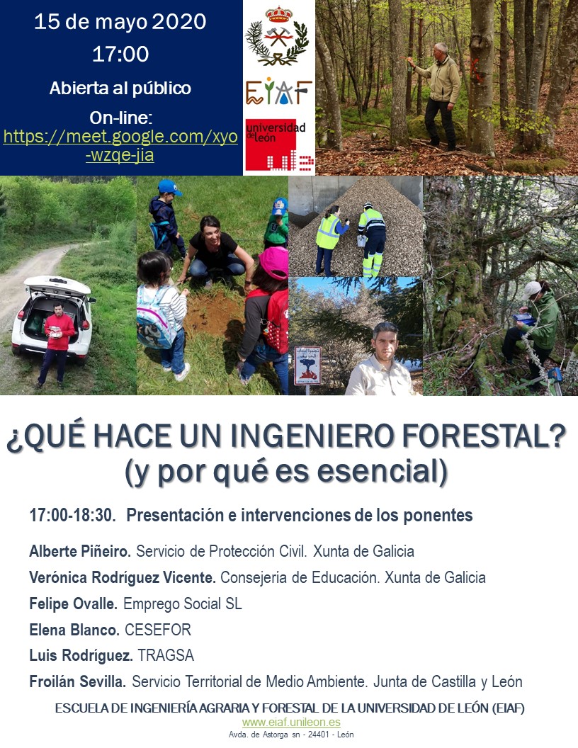 forestalesponfe's tweet photo. 📢Parte II: ¿Qué hace un #ingeniero #forestal? (y por qué es #esencial)
👇Viernes 15 de mayo a las 17:00
on-line y en abierto
https://t.co/51E2ADUZxk
@eblancolago te cuenta su trabajo en @FCesefor
(pista: #baccata, #certificacion)
#empleabilidad
@unileon @IngForestal50 https://t.co/NhCQ98In9M