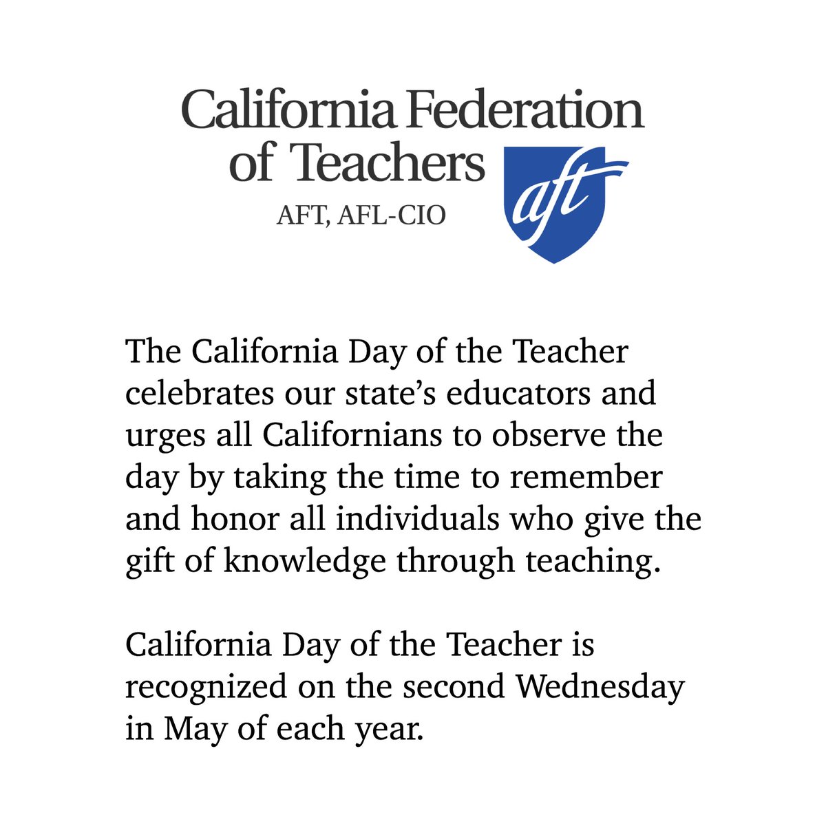 Saluting all the California educators today on the California Day of the Teacher!
#californiadayoftheteacher