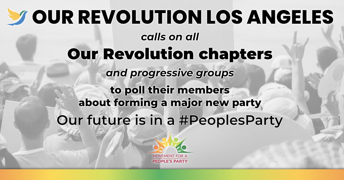 13) Whether we start a  #PeoplesParty or we continue trying to reform the Democrats, it's not up to me, or MPP, or OR LA, or OR national.It's your choice.Listen to all sides, join the call, discuss with members, and let the people decide the future of this movement and country