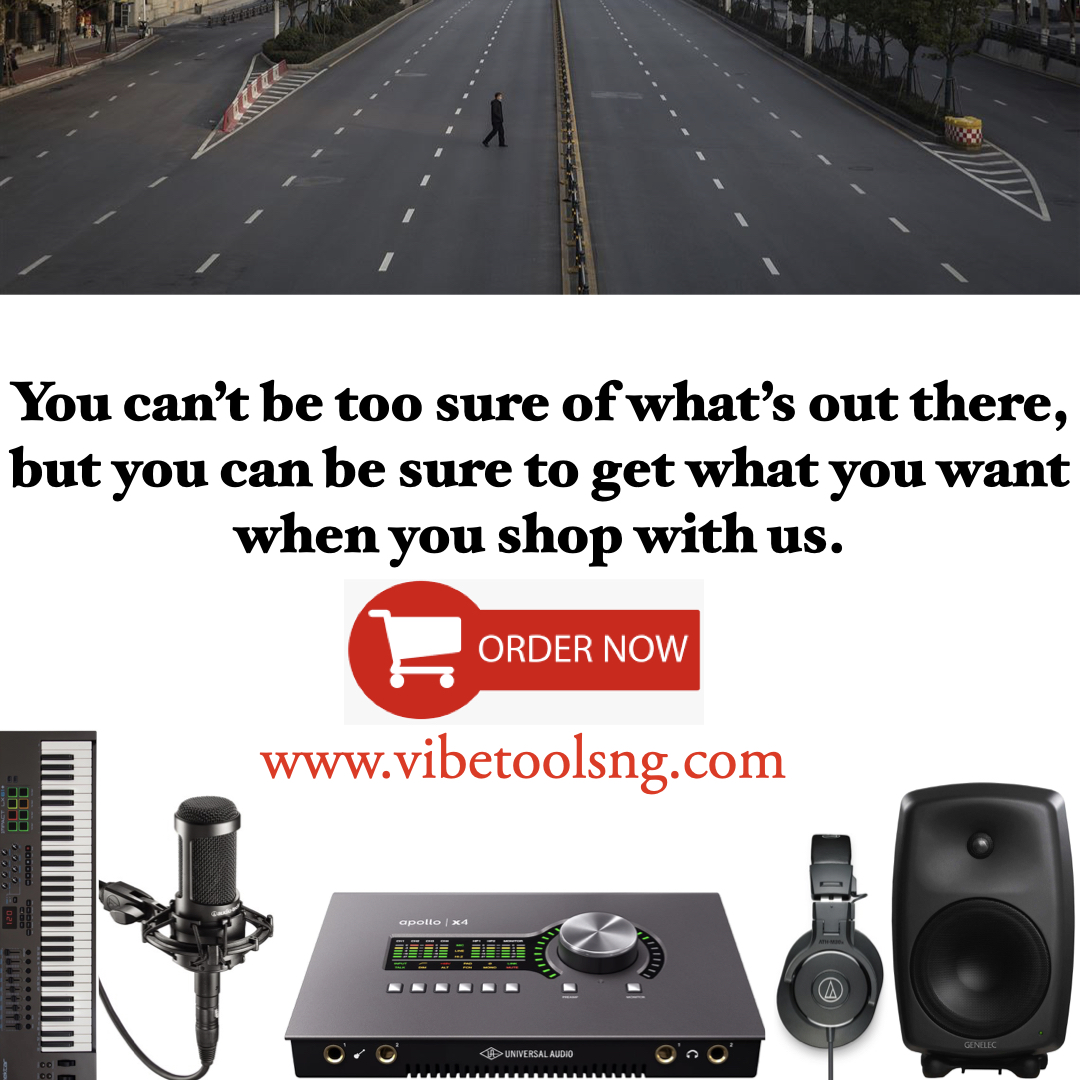 vibetoolsng's tweet photo. You canโt be too sure of whatโs out there, but you can be sure to get what you want when you shop with us. https://t.co/D0vjkdBdJa
#Vibetoolsng #Vibetools #RecordingGear #ProjectStudio #RecordingEngineer #MixEngineer #HomeStudio #Broadcast #Podcast https://t.co/CzLQJVf4D1