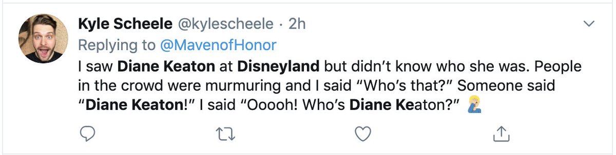 a truly stunning amount of Diane Keaton at Disneyland Sightings in this hashtag