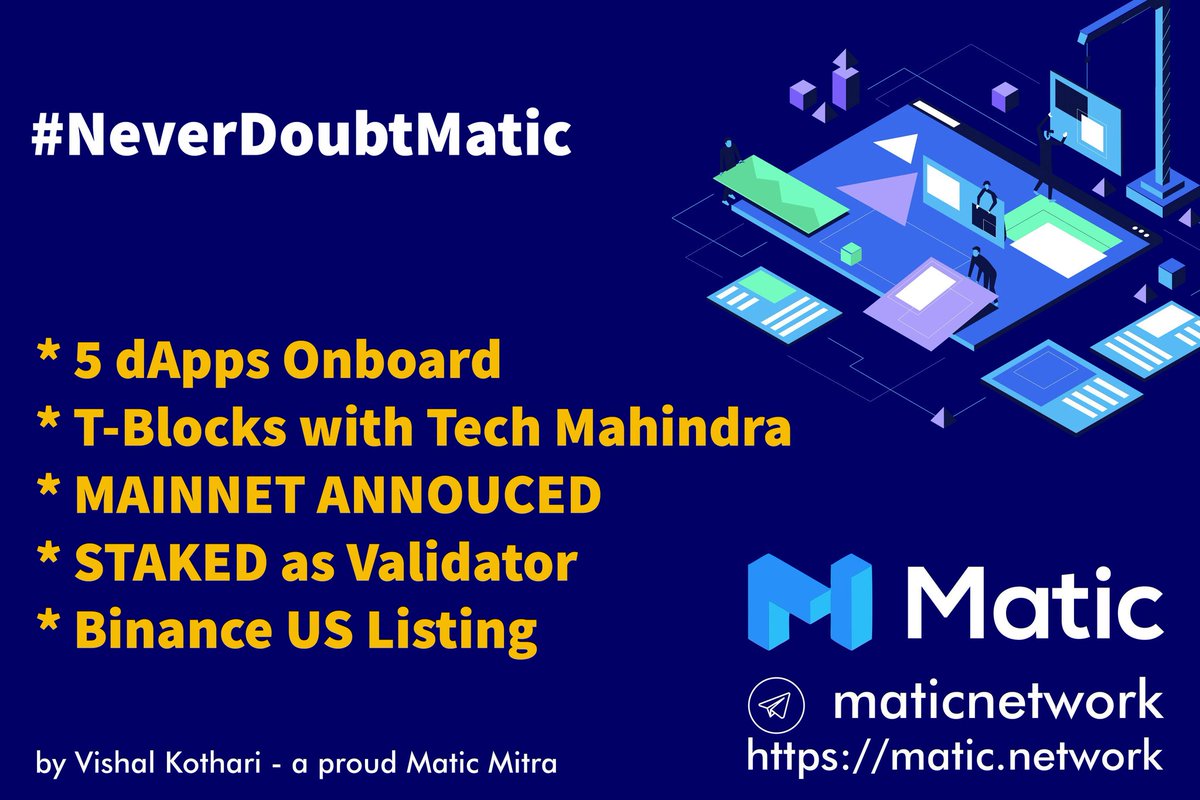 EmmaPrecious12's tweet photo. 5 Awesome events in the 5th Month of the year for Matic Network. At Matic, Action is better than Talking.

#Matic 
#MaticNetwork
#LetsDoMore https://t.co/s1ELw2fd5c