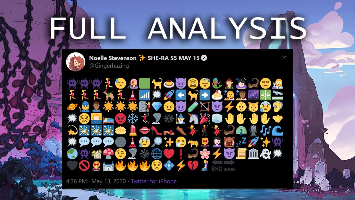 So, I think I've done it! Here is my full analysis of Noelle's Season 5 Emoji Recap! Get ready, this is gonna be a long thread  #SheRa  #SPOP  #SheraSeason5  #spopspoilers