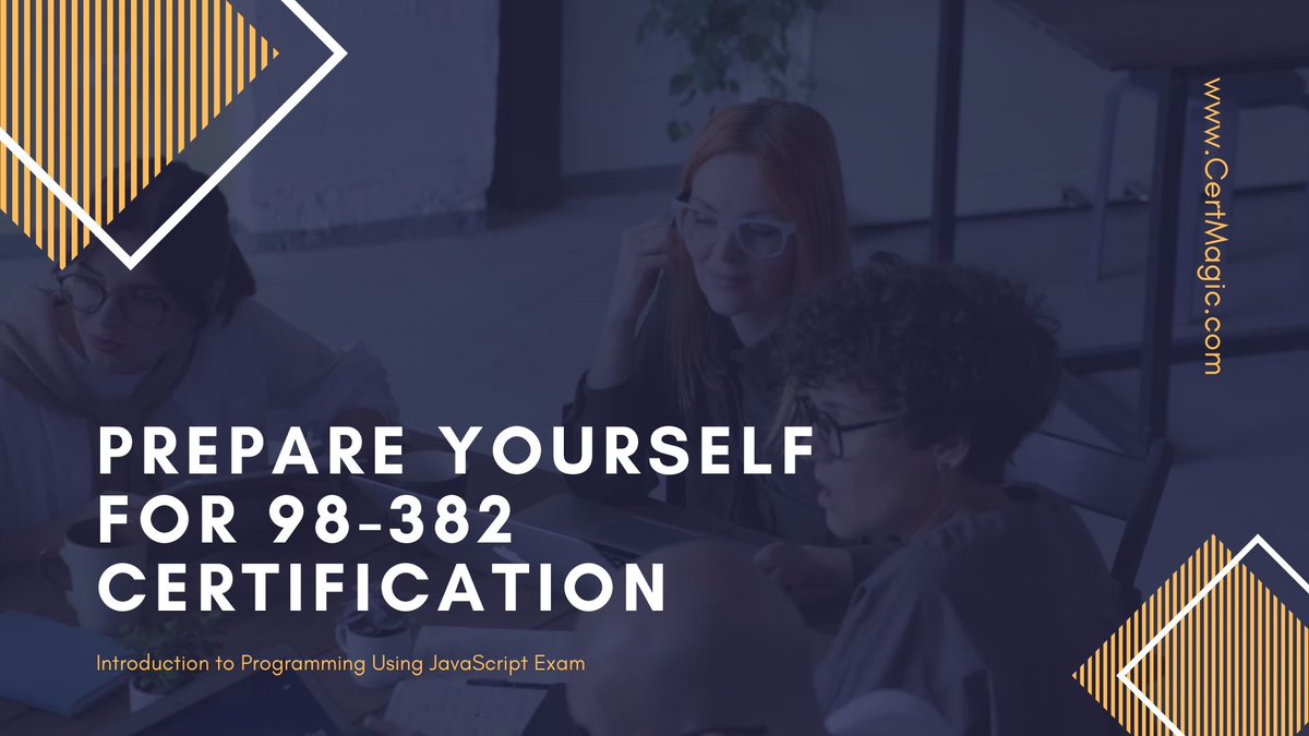 certmagictalks's tweet photo. Prepare Yourself For Microsoft 98-382- Introduction to Programming Using JavaScript Exam Certification.
Get it: https://t.co/jKd5Y9EPSy
#Microsoft #Programming #JavaScript 
.
.
.
#StudyIT #ITcertifications #computerexam #itcoursecertificate #studydumps #exam #helpingmaterial #IT https://t.co/3f2SgCsc4c