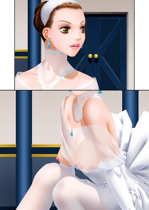 コロナ対策でストレスが溜まるこの頃ですが、ちょっとでもお役に立てたらいいなぁ〜ってコトで…でも明るいうちからエッチな絵でゴメンなさい「YUI SHOP」から台詞フキダシ擬音無し絵です(^^;;結婚式の控え室のつもりがちょっと広過ぎるし豪華過ぎる〜何処の宮殿?みたいになっちゃってるw 