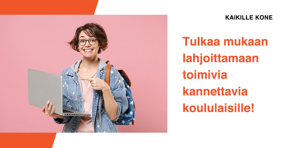 Onko teillä toimivia mutta yrityksellenne tarpeettomia läppäreitä? Lahjoita ne koululaisille etäopiskelun tueksi! ❤️ Koneita on kerätty jo lähes 1000 mutta todellinen tarve on noin 8000 laitetta. Laita hyvä kiertämään, tulkaa mukaan talkoisiin 👉🏻 kaikillekone.fi