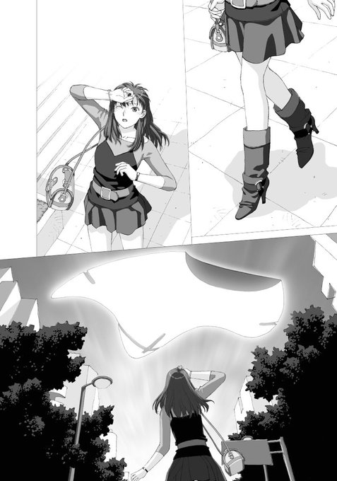 「ボクのふたつの翼」から、台詞フキダシ無し絵、その,45

両性具有の娘の身体の目覚めから恋愛の悩みの話し…が、途中からSFになっちゃうのです(^^;;

小さい人は実体ではなくドローンによる投影体です 