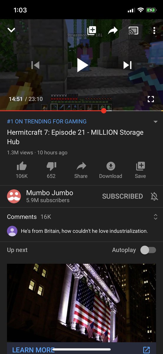 rockiestfob's tweet photo. Hey @ThatMumboJumbo  number one for gaming https://t.co/JQQxnLFM0o