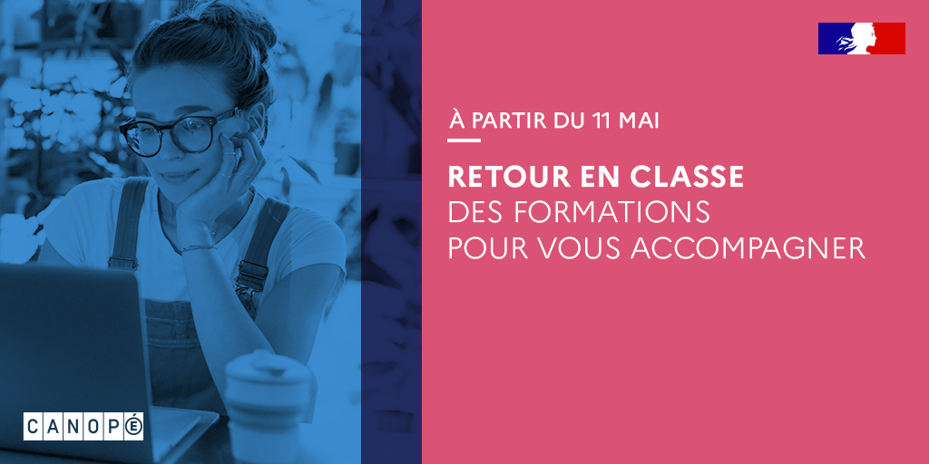 reseau_canope's tweet photo. 👏 Les 140 modules gratuits de #formation #RetourEnClasse ont enregistré plus de 10.000 inscrits en une semaine.
♥ La sélection vous plaît? Les contenus vous aident? @RC prolonge &amp; amplifie son dispositif !
Plus d'informations ici ➡ https://t.co/W2qLZuv344 https://t.co/8FOFb3Ucvg